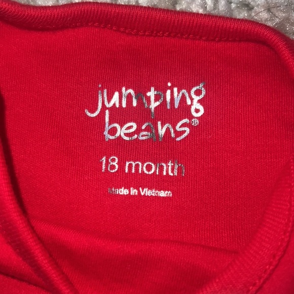 NEW Jumping Beans long sleeve bodysuit 18 Months Christmas design - Picture 4 of 5